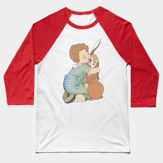 I Love Bunny! Baseball T-Shirt by IdinDesignShop